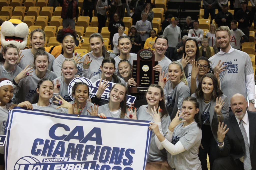 Towson Volleyball wins fourthstraight CAA Championship